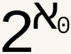 2^aleph-0