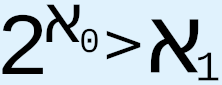 2-aleph-0 > aleph-1